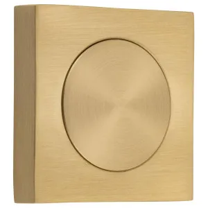 Blank Rose Square Brushed Brass by Iver, a Door Hardware for sale on Style Sourcebook