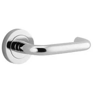 Oslo Lever Round Rose Polished Chrome by Iver, a Door Hardware for sale on Style Sourcebook