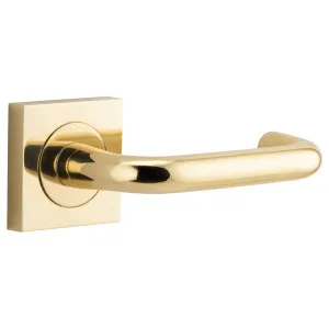 Oslo Lever Square Rose Polished Brass by Iver, a Door Hardware for sale on Style Sourcebook
