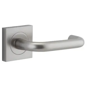 Oslo Lever Square Rose Satin Nickel by Iver, a Door Hardware for sale on Style Sourcebook
