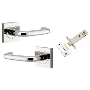 Oslo Lever Square Rose (Inbuilt Privacy) Polished Nickel by Iver, a Door Hardware for sale on Style Sourcebook
