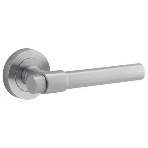 Helsinki Lever Round Rose, Brushed Chrome by Iver, a Door Hardware for sale on Style Sourcebook