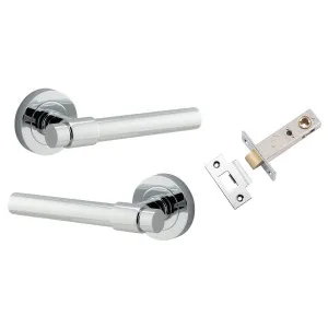Helsinki Lever Round Rose Passage Kit Polished Chrome by Iver, a Door Hardware for sale on Style Sourcebook