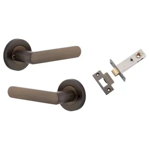 Osaka Lever Round Rose (Inbuilt Privacy) Signature Brass by Iver, a Door Hardware for sale on Style Sourcebook