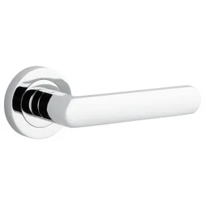 Osaka Lever Round Rose Polished Chrome by Iver, a Door Hardware for sale on Style Sourcebook