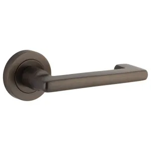Baltimore Return Lever Round Rose Signature Brass by Iver, a Door Hardware for sale on Style Sourcebook