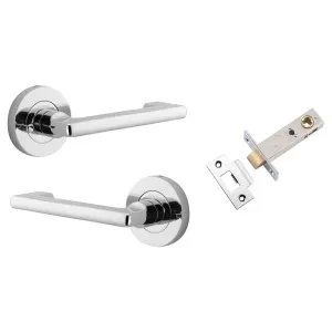 Baltimore Return Lever Round Rose (Inbuilt Privacy) Polished Chrome by Iver, a Door Hardware for sale on Style Sourcebook