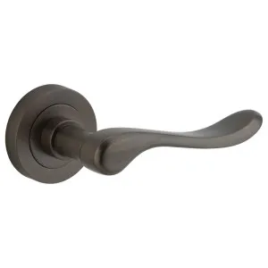 Stirling Lever Round Rose Signature Brass by Iver, a Door Hardware for sale on Style Sourcebook