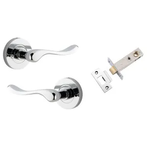 Stirling Lever Round Rose (Inbuilt Privacy) Polished Chrome by Iver, a Door Hardware for sale on Style Sourcebook