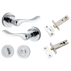 Stirling Lever Round Rose Privacy Kit w Separate Privacy Turn Polished Chrome by Iver, a Door Hardware for sale on Style Sourcebook