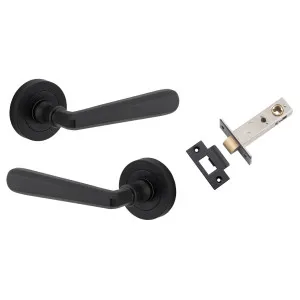 Copenhagen Lever Round Rose Passage Kit Matt Black by Iver, a Door Hardware for sale on Style Sourcebook