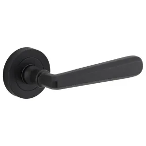 Copenhagen Lever Round Rose, Matte Black by Iver, a Door Hardware for sale on Style Sourcebook