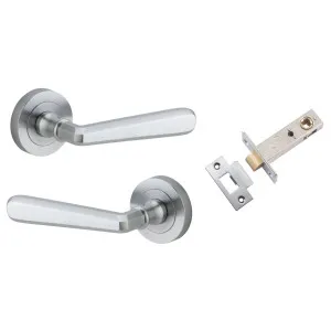 Copenhagen Lever Round Rose Passage Kit Brushed Chrome by Iver, a Door Hardware for sale on Style Sourcebook