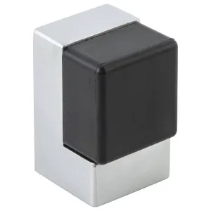 Square Door Stop Brushed Chrome by Iver, a Doors & Hardware for sale on Style Sourcebook