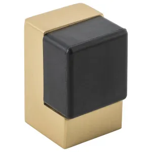 Square Door Stop Brushed Brass by Iver, a Doors & Hardware for sale on Style Sourcebook