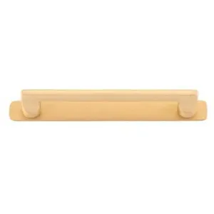 Baltimore Cabinet Pull with Backplate CTC160mm Brushed Brass by Iver, a Cabinet Hardware for sale on Style Sourcebook