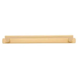 Baltimore Cabinet Pull with Backplate CTC256mm Brushed Brass by Iver, a Cabinet Hardware for sale on Style Sourcebook