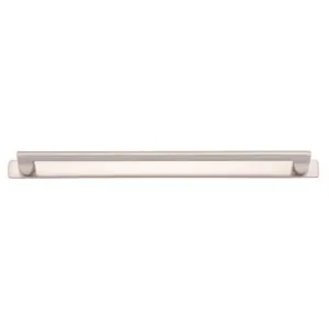 Baltimore Cabinet Pull with Backplate CTC320mm Satin Nickel by Iver, a Cabinet Hardware for sale on Style Sourcebook