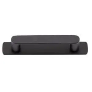 Osaka Cabinet Pull with Backplate CTC96mm Matt Black by Iver, a Cabinet Hardware for sale on Style Sourcebook