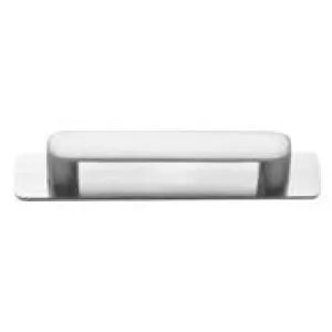 Osaka Cabinet Pull with Backplate CTC96mm Brushed Chrome by Iver, a Cabinet Hardware for sale on Style Sourcebook