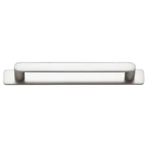 Osaka Cabinet Pull with Backplate CTC160mm Satin Nickel by Iver, a Cabinet Hardware for sale on Style Sourcebook