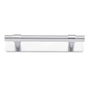 Helsinki Cabinet Pull with Backplate CTC96mm Brushed Chrome by Iver, a Cabinet Hardware for sale on Style Sourcebook