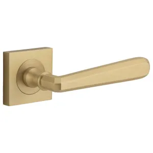 Copenhagen Lever Square Rose Brushed Brass by Iver, a Door Hardware for sale on Style Sourcebook