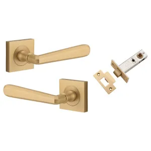 Copenhagen Lever Square Rose Passage Kit Brushed Brass by Iver, a Door Hardware for sale on Style Sourcebook