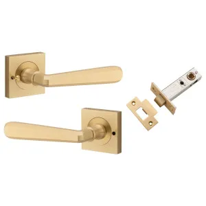 Copenhagen Lever Square Rose (Inbuilt Privacy) Brushed Brass by Iver, a Door Hardware for sale on Style Sourcebook