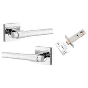 Helsinki Lever Square Rose (Inbuilt Privacy) Polished Chrome by Iver, a Door Hardware for sale on Style Sourcebook