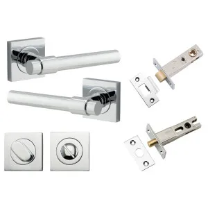 Helsinki Lever Square Rose Privacy Kit w Separate Privacy Turn Polished Chrome by Iver, a Door Hardware for sale on Style Sourcebook