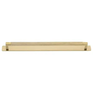 Brunswick Cabinet Pull With Backplate  Brushed Gold Pvd Ctc320Mm by Iver, a Cabinet Hardware for sale on Style Sourcebook