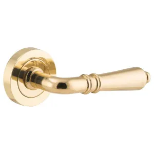 Sarlat Lever on Rose Set PB by Iver, a Door Hardware for sale on Style Sourcebook