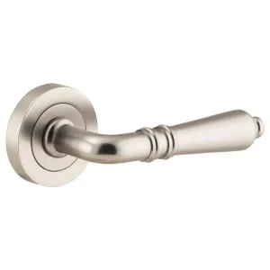 Sarlat Lever on Rose Set Sat Ni by Iver, a Door Hardware for sale on Style Sourcebook