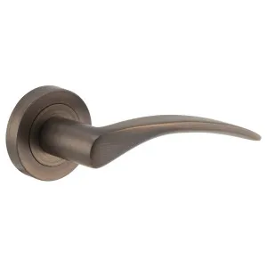 Oxford Lever on Round Rose Signature Brass by Iver, a Door Hardware for sale on Style Sourcebook