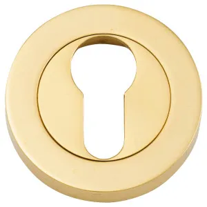 52mm Concealed Euro Escutcheon (PR), Polish Brass by Iver, a Door Hardware for sale on Style Sourcebook