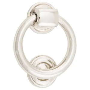10cm Ring Door Knocker, Polished Nickel by Iver, a Door Hardware for sale on Style Sourcebook