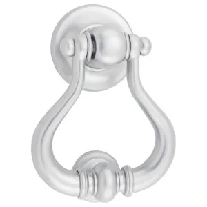 Sarlat Door Knocker Brushed Chrome by Iver, a Door Hardware for sale on Style Sourcebook