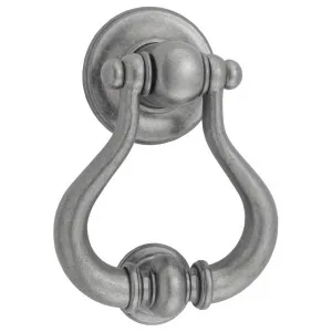 Sarlat Door Knocker Distressed Nickel by Iver, a Door Hardware for sale on Style Sourcebook