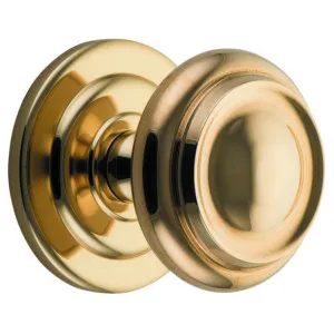 Sarlat Centre Door Knob, Polished Brass by Iver, a Door Hardware for sale on Style Sourcebook
