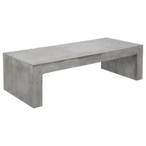 Abbas 160cm Polished Concrete Bench, Dark Grey by Schots, a Benches for sale on Style Sourcebook