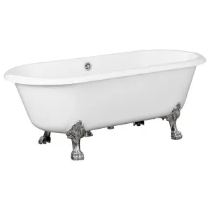 Bristol Acrylic Clawfoot Bath, White & Chrome Feet by Schots, a Basins for sale on Style Sourcebook