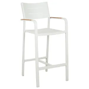 Banyo Aluminium Bar Chair, White by Schots, a Chairs for sale on Style Sourcebook