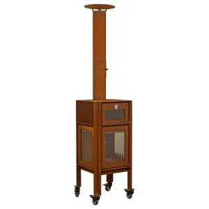 Ferro 50x100cm Corten Steel Wood Burner Pizza Oven, Rusty by Schots, a BBQs for sale on Style Sourcebook