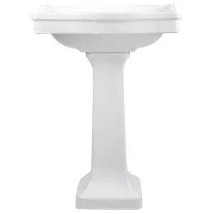 Francis 62cm 3 Tap Hole Pedestal Basin, White by Schots, a Basins for sale on Style Sourcebook