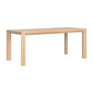 Amaya Bevel Edge 180cm Oak Dining Table, Natural by Schots, a Tables for sale on Style Sourcebook