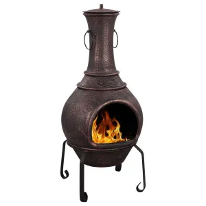 Argon Cast Iron Chiminea, Antique Copper by Schots, a Fireplaces for sale on Style Sourcebook