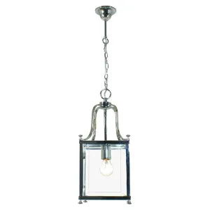 Michigan Small 1 Light Lantern, Chrome by Lighting Inspirations, a Fixed Lights for sale on Style Sourcebook