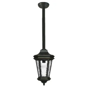 Tilburn Large Outdoor Rod Pendant, Antique Bronze by Lighting Inspirations, a Fixed Lights for sale on Style Sourcebook