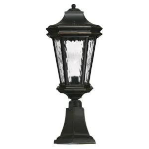 Tilburn Large Outdoor Pillar Mount, Antique Bronze by Lighting Inspirations, a Fixed Lights for sale on Style Sourcebook